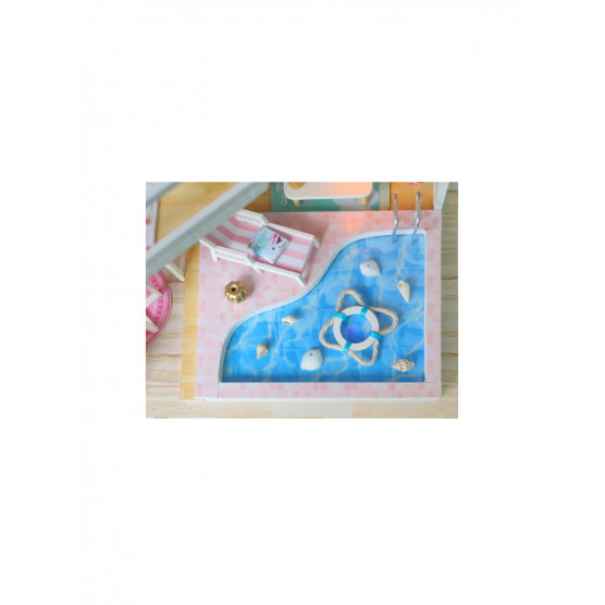 Интерьерный конструктор Hobby Day DIY MiniHouse, Розовый фламинго,  M915-4