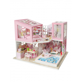 Интерьерный конструктор Hobby Day DIY MiniHouse, Розовый фламинго,  M915