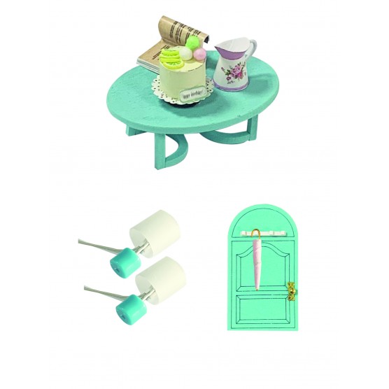 Интерьерный конструктор Hobby Day DIY MiniHouse, MiniHouse Мой дом 9 в 1: Моя гостиная,  S2004-2