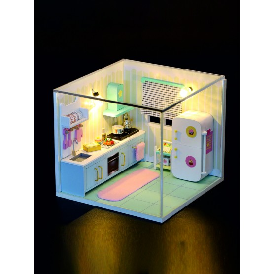 Интерьерный конструктор Hobby Day DIY MiniHouse, MiniHouse Мой дом 9 в 1: Моя кухня,  S2007-2