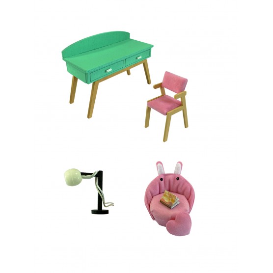 Интерьерный конструктор Hobby Day DIY MiniHouse, MiniHouse Мой дом 9 в 1: Мой кабинет,  S2006-1