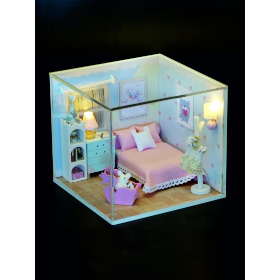 Интерьерный конструктор Hobby Day DIY MiniHouse, MiniHouse Мой дом 9 в 1: Моя спальня,  S2005-2