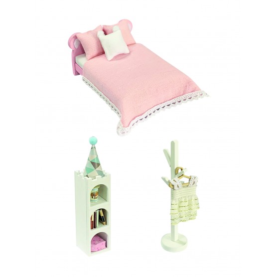 Интерьерный конструктор Hobby Day DIY MiniHouse, MiniHouse Мой дом 9 в 1: Моя спальня,  S2005-4