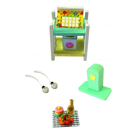 Интерьерный конструктор Hobby Day DIY MiniHouse, MiniHouse Мой дом 9 в 1: Моя кухня,  S2007-3