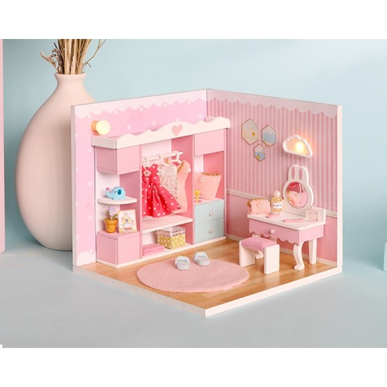 Интерьерный конструктор Hobby Day DIY MiniHouse, MiniHouse Мой дом 9 в 1: Моя гардеробная,  S2011-4