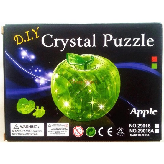 Интерьерный конструктор Hobby Day DIY MiniHouse, Яблоко со светом 3д пазл,  29016A-2