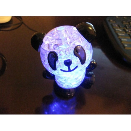 Интерьерный конструктор Hobby Day DIY MiniHouse, Панда со светом 3d пазл,  YJ6918-1