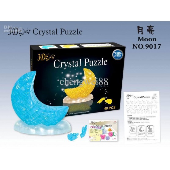 Интерьерный конструктор Hobby Day DIY MiniHouse, Луна на подставке со светом,  9017A-2