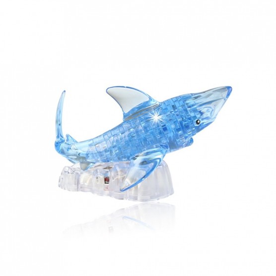 Интерьерный конструктор Hobby Day DIY MiniHouse, Акула со Светом 3D,  9060A-2