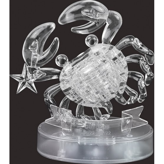 Интерьерный конструктор Hobby Day DIY MiniHouse, Рак со Светом 3D  Знаки Зодиака,  9048A-1