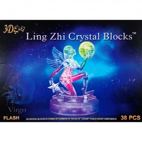 Интерьерный конструктор Hobby Day DIY MiniHouse, Дева со Светом 3д  Знаки Зодиака,  9043A-1