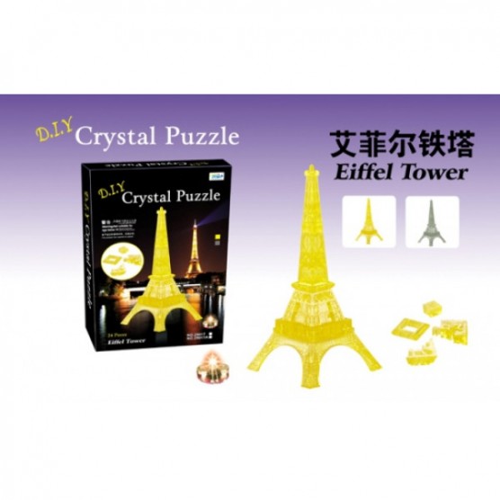 Интерьерный конструктор Hobby Day DIY MiniHouse, Эйфелева башня со светом L,  29017A-2