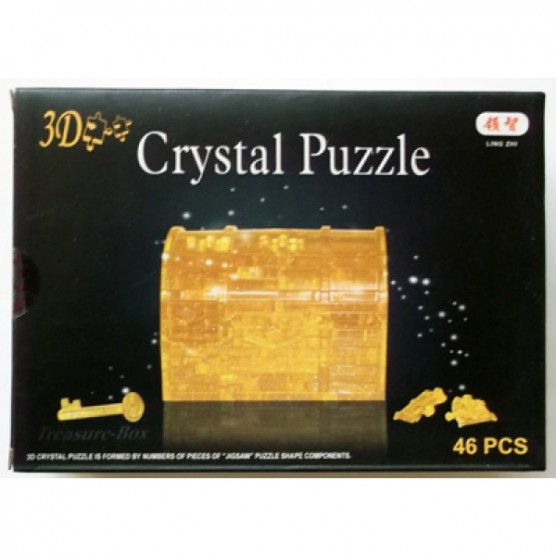 Интерьерный конструктор Hobby Day DIY MiniHouse, Сундук с подсветкой,  9006A-2