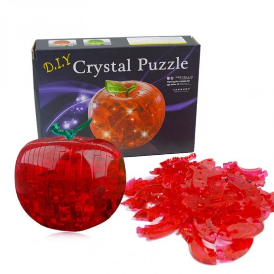 Интерьерный конструктор Hobby Day DIY MiniHouse, Яблоко со светом 3д пазл,  29016A-1