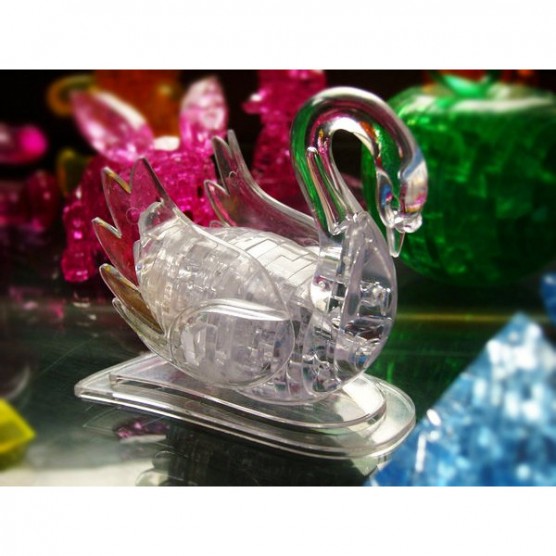 Интерьерный конструктор Hobby Day DIY MiniHouse, Лебедь со светом  3Д,  9004A-3