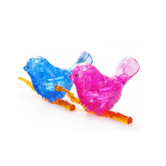 Интерьерный конструктор Hobby Day DIY MiniHouse, Птичка на ветке со Светом 3d пазл,  9059A-3