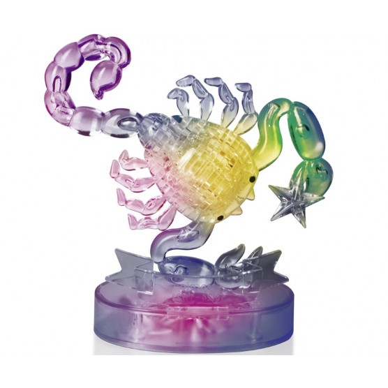 Интерьерный конструктор Hobby Day DIY MiniHouse, Скорпион со Светом 3D  Знаки Зодиака,  9046A-0