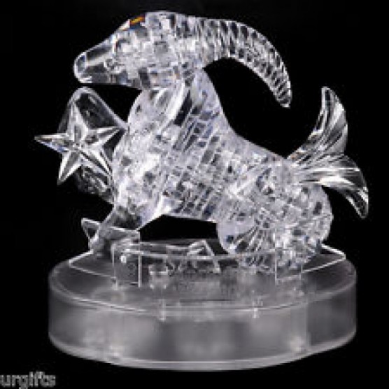 Интерьерный конструктор Hobby Day DIY MiniHouse, Козерог со Светом 3д  Знаки Зодиака,  9053A-2