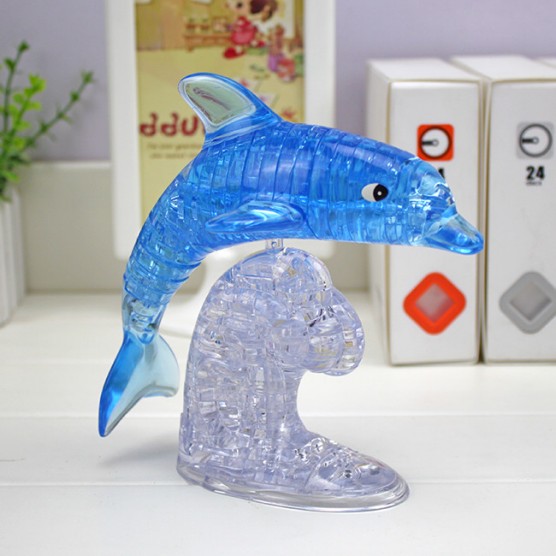 Интерьерный конструктор Hobby Day DIY MiniHouse, Дельфин на подставке XL,  9028-3