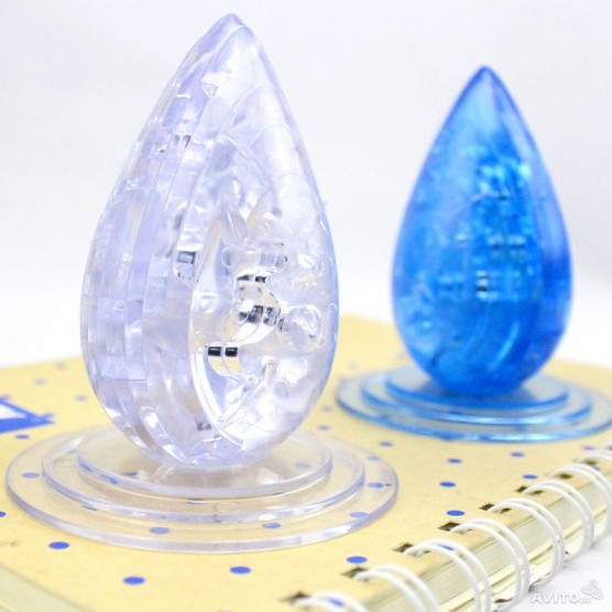 Интерьерный конструктор Hobby Day DIY MiniHouse, Капля с подсветкой  3д,  9010A-3