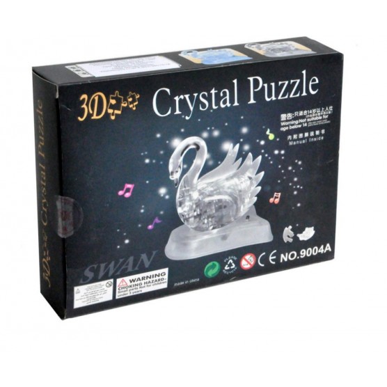 Интерьерный конструктор Hobby Day DIY MiniHouse, Лебедь со светом  3Д,  9004A-1