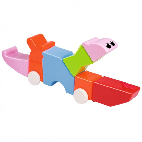 3D-пазл Crystal Puzzle, 22 детали Xinbida Детский магнитный конструктор с погремушками, 8221-3-0