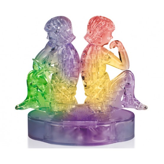 Интерьерный конструктор Hobby Day DIY MiniHouse, Близнецы со Светом 3D  Знаки Зодиака,  9050A-0