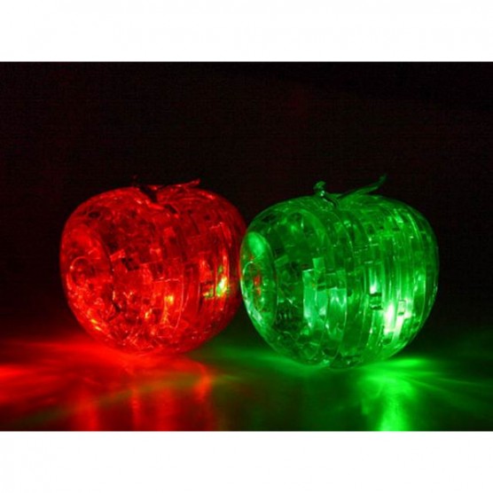 Интерьерный конструктор Hobby Day DIY MiniHouse, Яблоко со светом 3д пазл,  29016A-3