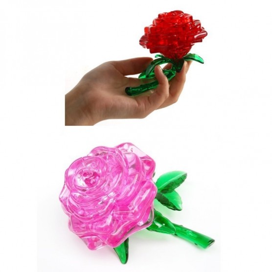 Интерьерный конструктор Hobby Day DIY MiniHouse, Роза  3d пазл,  29027/29028-1-2