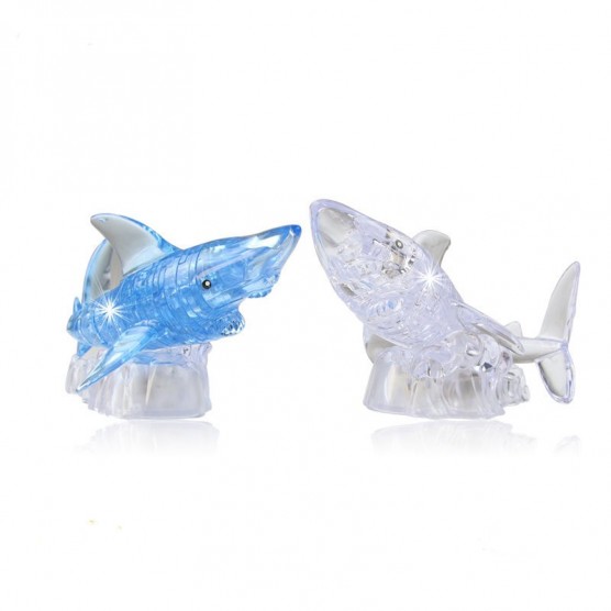 Интерьерный конструктор Hobby Day DIY MiniHouse, Акула со Светом 3D,  9060A-0