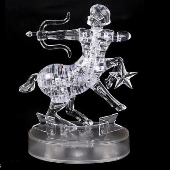 Интерьерный конструктор Hobby Day DIY MiniHouse, Стрелец со Светом 3D  Знаки Зодиака,  9047A-1