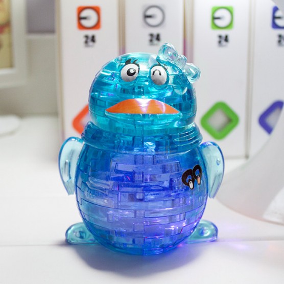 Интерьерный конструктор Hobby Day DIY MiniHouse, Пингвин со светом 3d пазл,  9008A-2