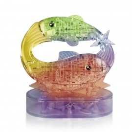 Интерьерный конструктор Hobby Day DIY MiniHouse, Рыбы со Светом 3D  Знаки Зодиака,  9042A