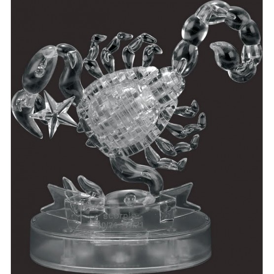 Интерьерный конструктор Hobby Day DIY MiniHouse, Скорпион со Светом 3D  Знаки Зодиака,  9046A-3