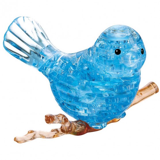 Интерьерный конструктор Hobby Day DIY MiniHouse, Птичка на ветке со Светом 3d пазл,  9059A-4