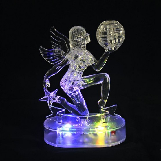 Интерьерный конструктор Hobby Day DIY MiniHouse, Дева со Светом 3д  Знаки Зодиака,  9043A-3