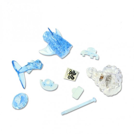 Интерьерный конструктор Hobby Day DIY MiniHouse, Акула со Светом 3D,  9060A-1