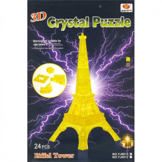 Интерьерный конструктор Hobby Day DIY MiniHouse, Эйфелева башня со светом L,  29017A-3