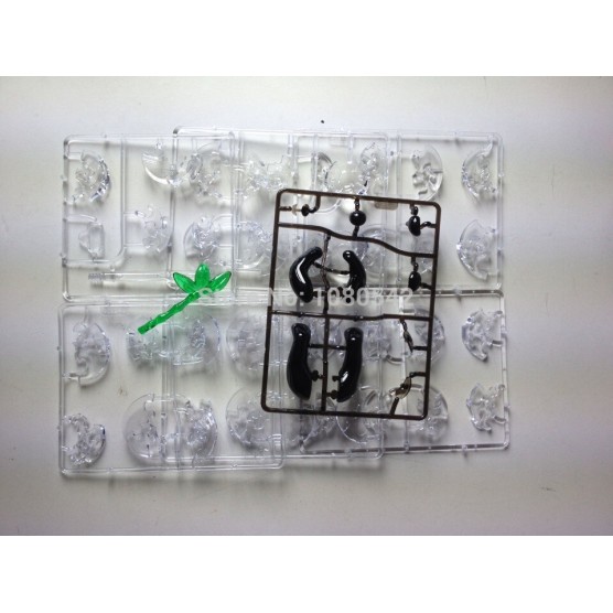 Интерьерный конструктор Hobby Day DIY MiniHouse, Панда сидящая на подставке 3D  (со светом),  9055A-1