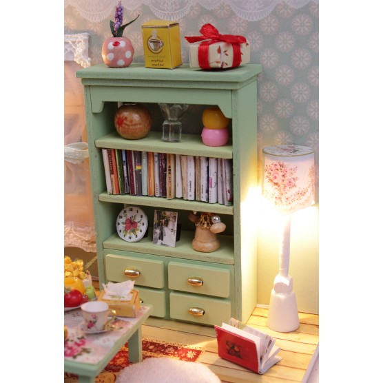 Интерьерный конструктор Hobby Day DIY MiniHouse, Чай вдвоём (с фигурками), M012-4