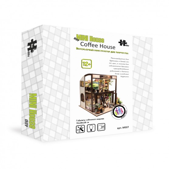 Купить Интерьерный конструктор Hobby Day DIY MiniHouse, COFFEE HOUSE, M027