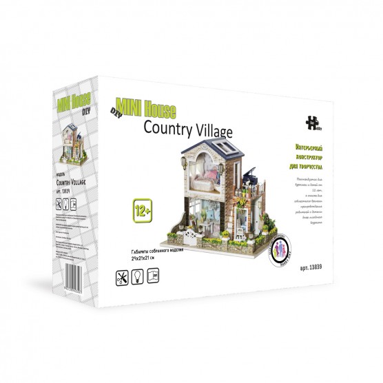 Интерьерный конструктор Hobby Day DIY MiniHouse, Сountry Village, 13839-0