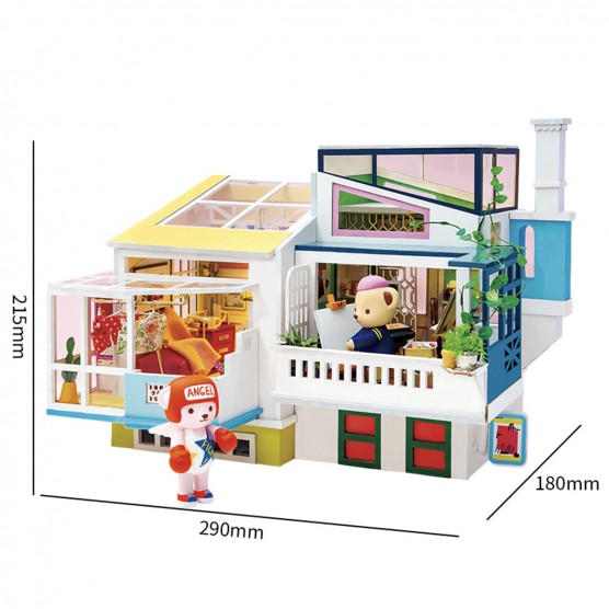 Интерьерный конструктор Hobby Day DIY MiniHouse, 
 Любимый сосед (Loving Neighborhood), TD05W-2