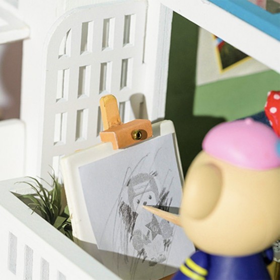 Интерьерный конструктор Hobby Day DIY MiniHouse, 
 Любимый сосед (Loving Neighborhood), TD05W-1