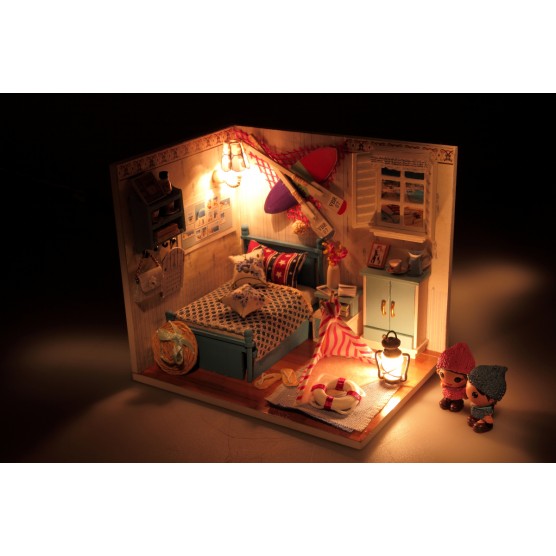 Интерьерный конструктор Hobby Day DIY MiniHouse, Греческие каникулы, M010-3