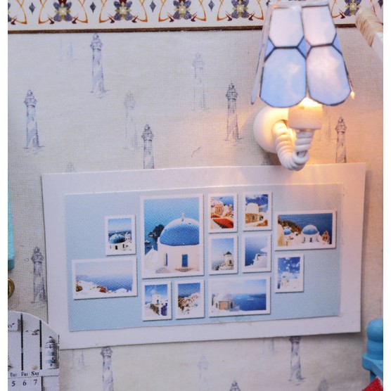 Интерьерный конструктор Hobby Day DIY MiniHouse, Греческие каникулы, M010-1