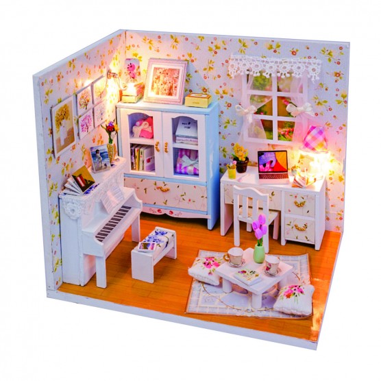 Интерьерный конструктор Hobby Day DIY MiniHouse, Комната Александры, M011-4