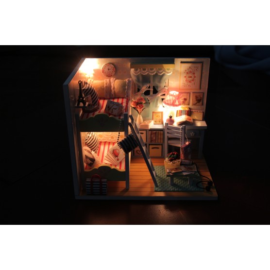 Интерьерный конструктор Hobby Day DIY MiniHouse, Комната девчонок, D014-3