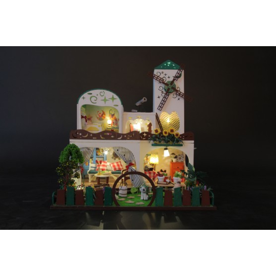 Интерьерный конструктор Hobby Day DIY MiniHouse, Мельница, D026-4