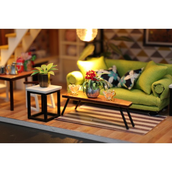 Интерьерный конструктор Hobby Day DIY MiniHouse, Скандинавский Лофт, M030-2